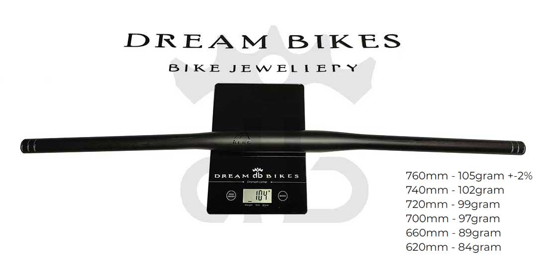 BERG Hrunting Curva Manubrio Carbon MTB Flat 9° 105 gr.