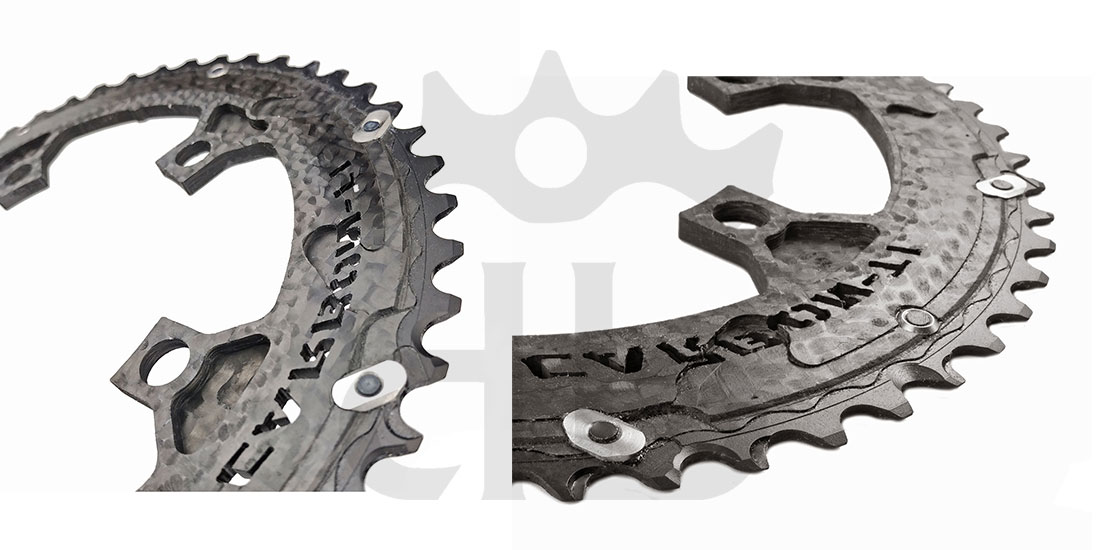 Carbon-Ti X-CarboRing EVO BCD 110 mm (5 Bracci) Corona Ultraleggera In Alluminio/Carbonio