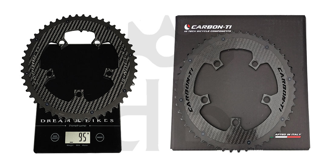 Carbon-Ti X-CarboRing EVO BCD 110 mm (5 Bracci) Corona Ultraleggera In Alluminio/Carbonio