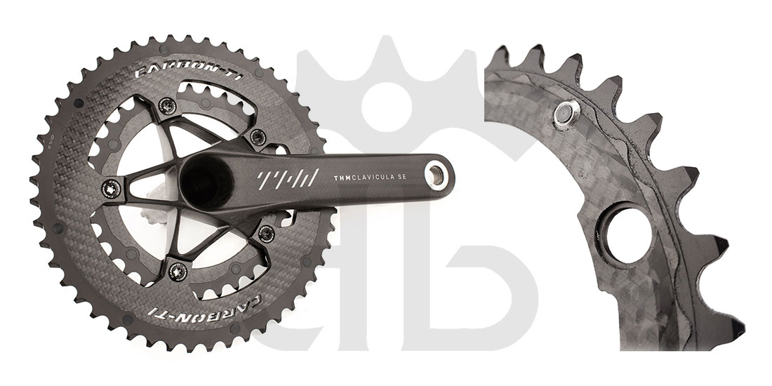 Carbon-Ti X-CarboRing BCD 110 mm (5 Arms) Ultralight Aluminum/Carbon Chainring