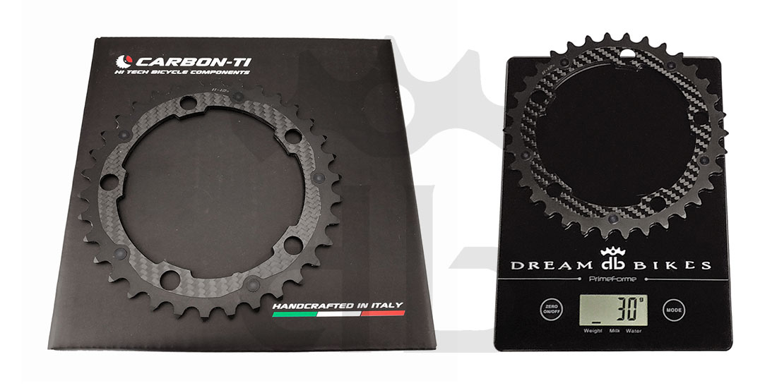 Carbon-Ti X-CarboRing BCD 110 mm (5 Arms) Ultralight Aluminum/Carbon Chainring