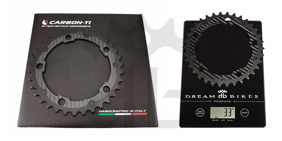 Carbon-Ti X-CarboRing X-AXS BCD 110 mm (5 Bracci) Corona Ultraleggera In Alluminio/Carbonio