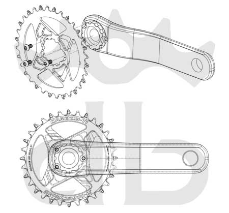 carbon-ti x-directring x-truvativ offset 3 mm carbon-ti x-directring x-truvativ offset 3 mm