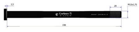 carbon-ti x-lock qr12 rock shox maxle abp boost 198 mm 12x148 carbon-ti x-lock qr12 rock shox maxle abp boost 198 mm 12x148