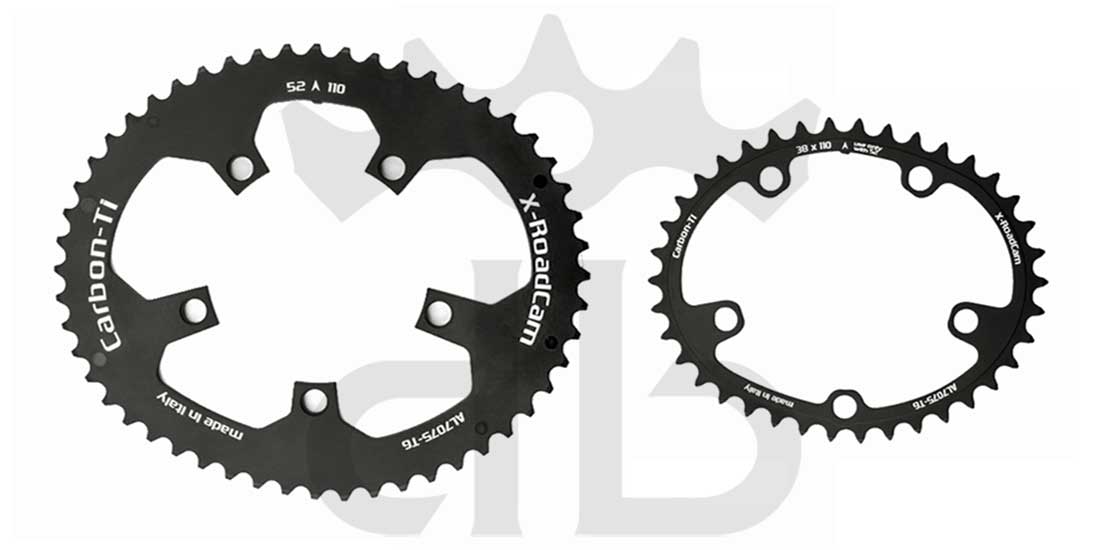 Carbon-Ti X-RoadCam BCD 110 mm (5 Bracci) Corona Asimmetrica