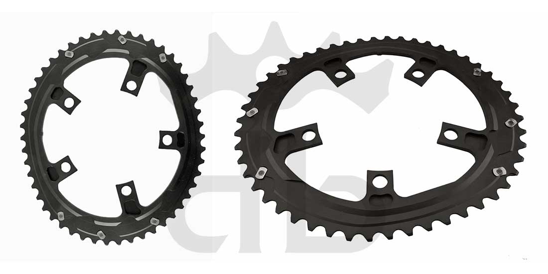 Carbon-Ti X-RoadCam BCD 110 mm (5 Bracci) Corona Asimmetrica