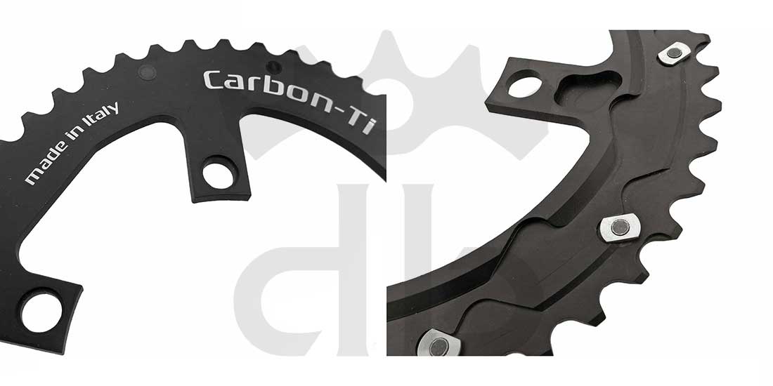 Carbon-Ti X-RoadCam BCD 110 mm (5 Bracci) Corona Asimmetrica