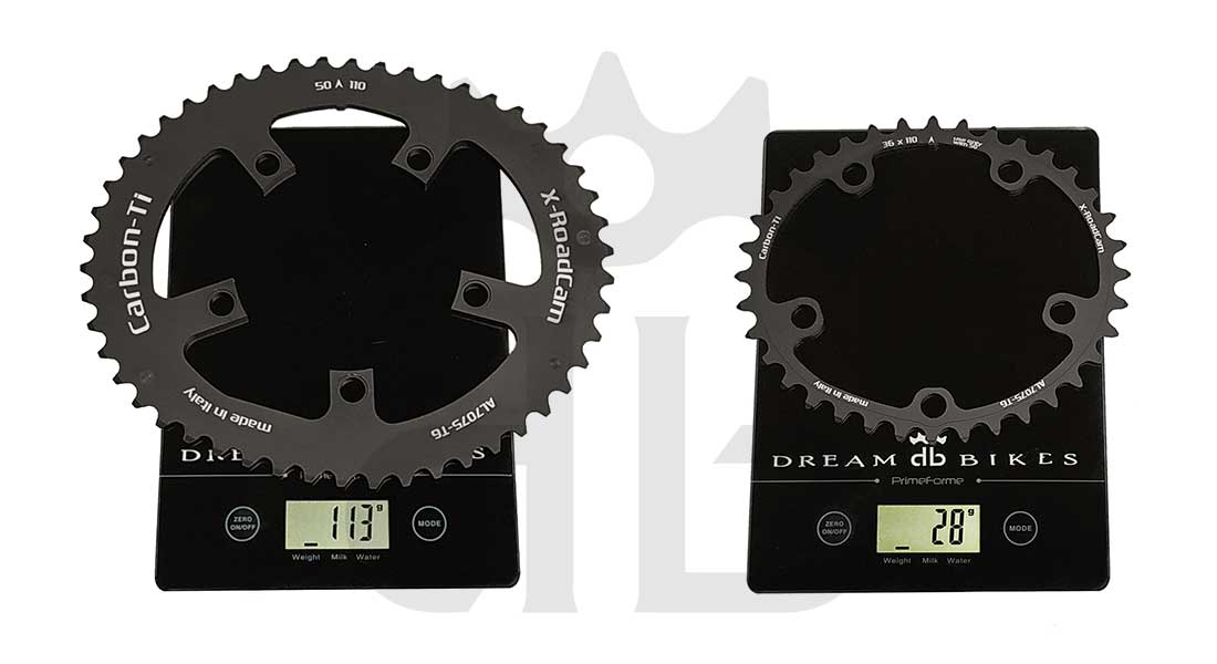 Carbon-Ti X-RoadCam BCD 110 mm (5 Bracci) Corona Asimmetrica