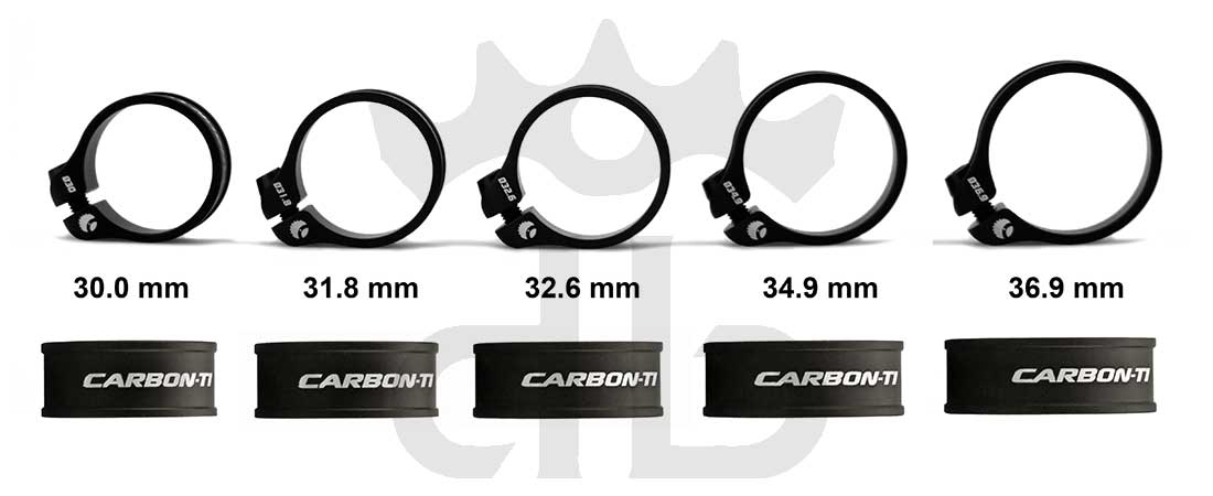 Carbon-Ti X-Clamp 3 Collarino Reggisella Ultraleggero Nero Opaco