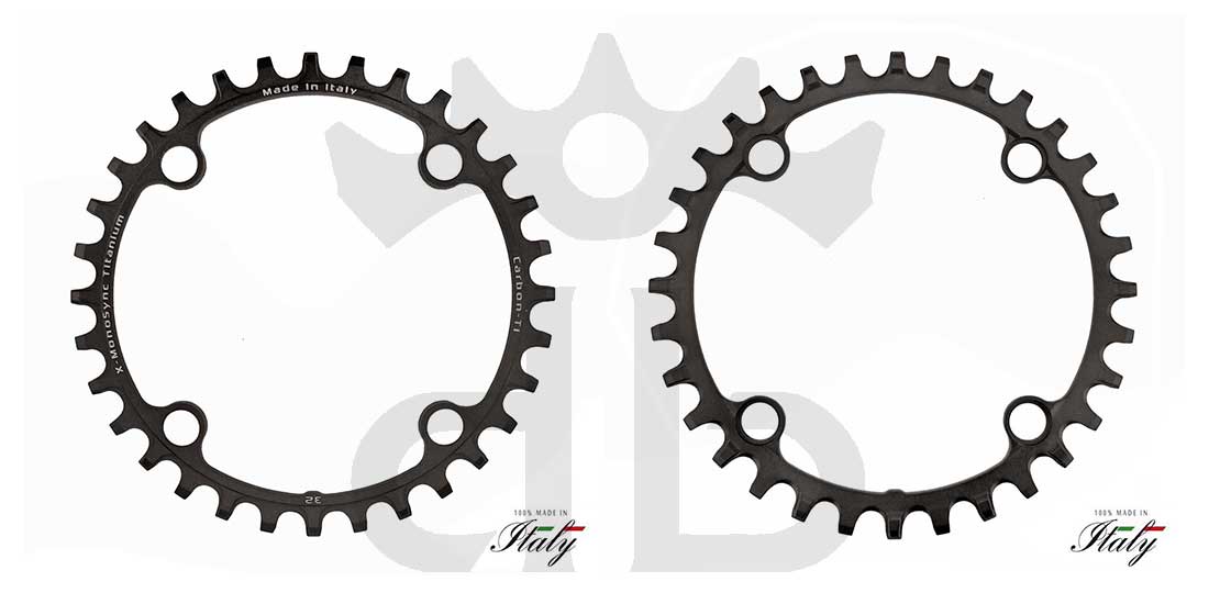 Carbon-Ti X-MonoSync Ti BCD 104 mm Monocorona in Titanio Nera