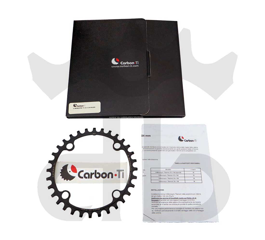 Carbon-Ti X-MonoSync Ti BCD 104 mm Monocorona in Titanio Nera