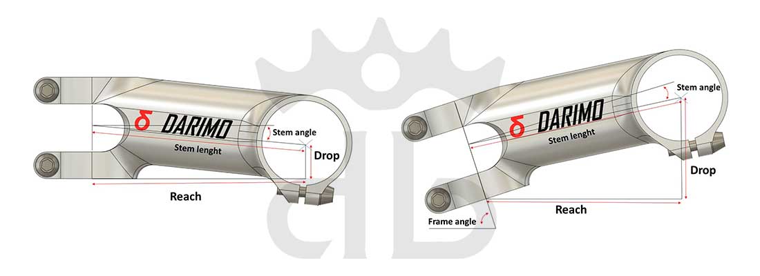 Darimo Carbon IX2AL Attacco Manubrio Ultraleggero In Alluminio CNC