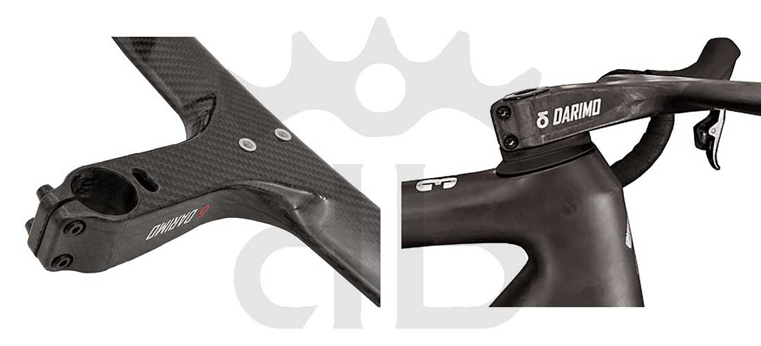 Darimo Carbon Adattatore Passaggio Cavi Interni Per Manubrio Nexum Drag