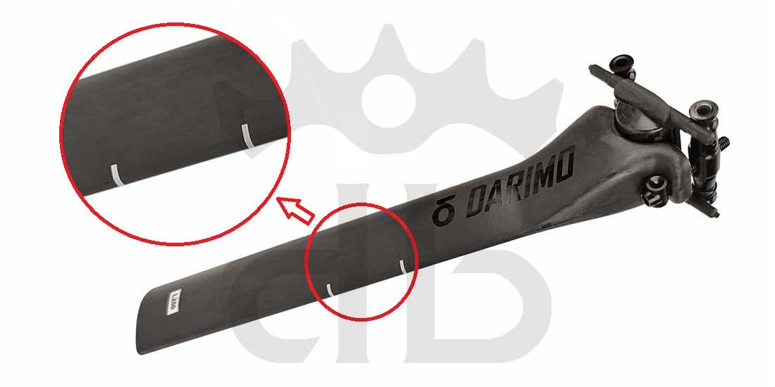 Darimo Carbon T1 Aero Evo Colnago Y1RS Ultralight Seatpost