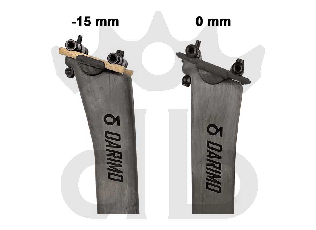 Darimo Carbon T1 Aero Pinarello Dogma F Ultralight Seatpost Straight (0 mm) - Setback (-15 mm)
