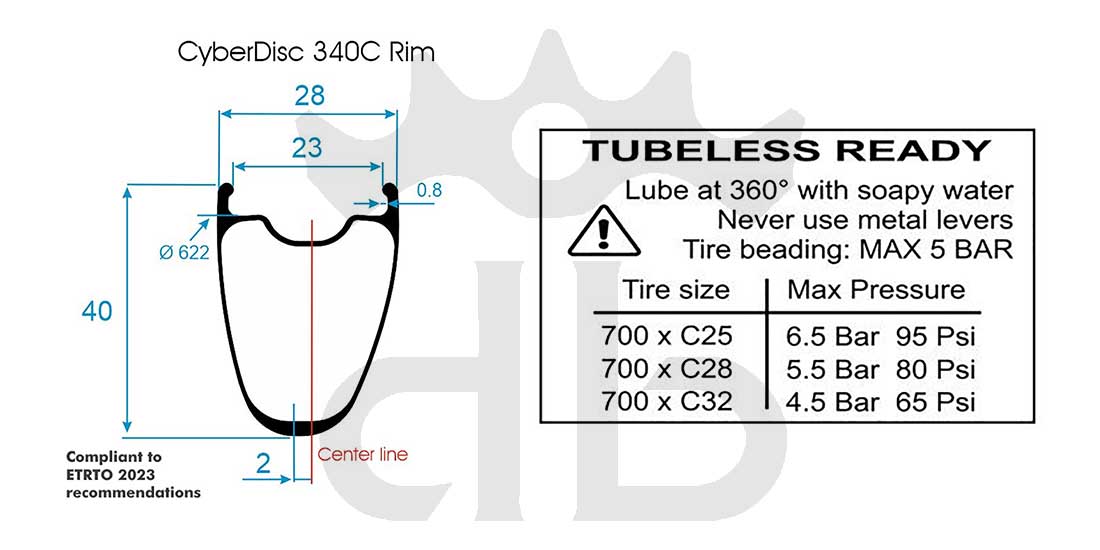 Extralite CyberDisc 340 C da 890 gr.