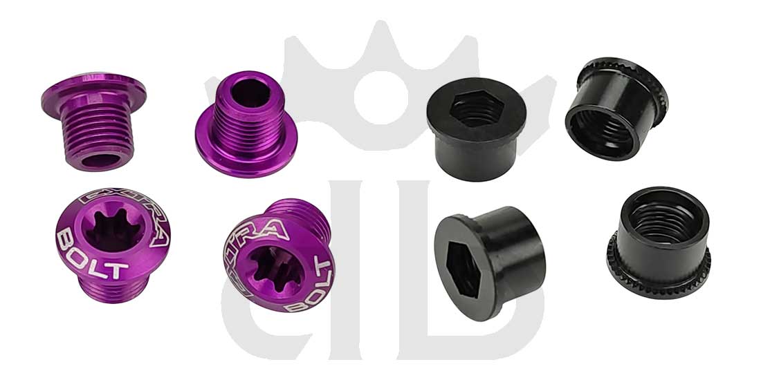 Extralite ExtraBolt 1 Kit Bussole Corona Ultraleggere (4 Maschi + 4 Femmine)