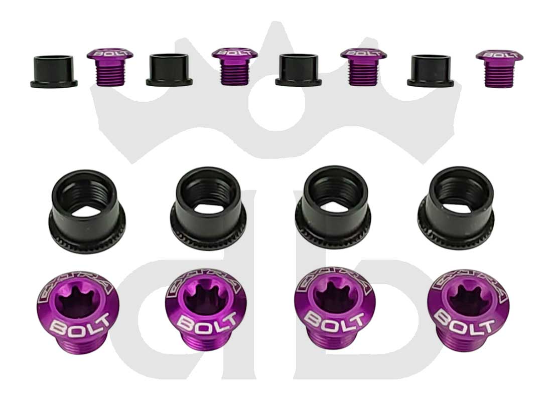 Extralite ExtraBolt 1 Kit Bussole Corona Ultraleggere (4 Maschi + 4 Femmine)