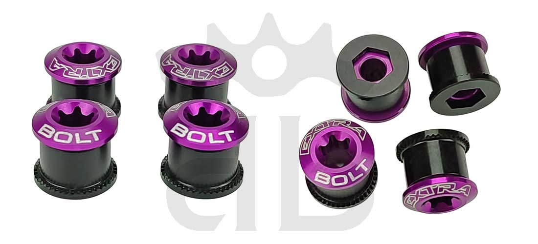 Extralite ExtraBolt 1 Kit Bussole Corona Ultraleggere (4 Maschi + 4 Femmine)