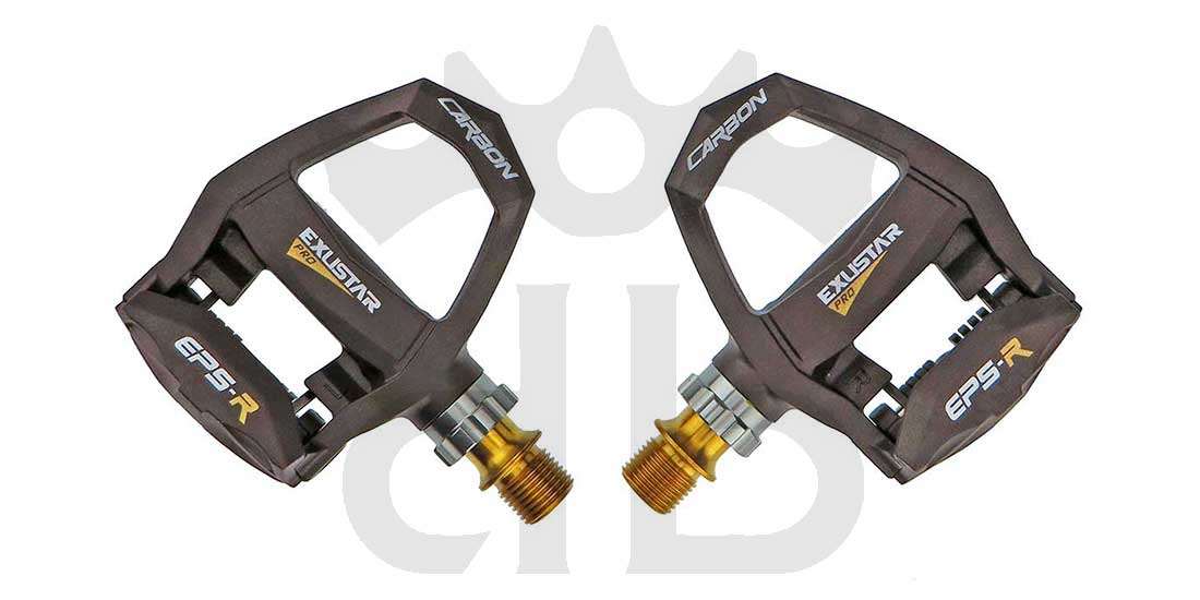 Exustar E-PR200CKTi Pedali Carbon-Titanio Ultraleggeri 186 gr.