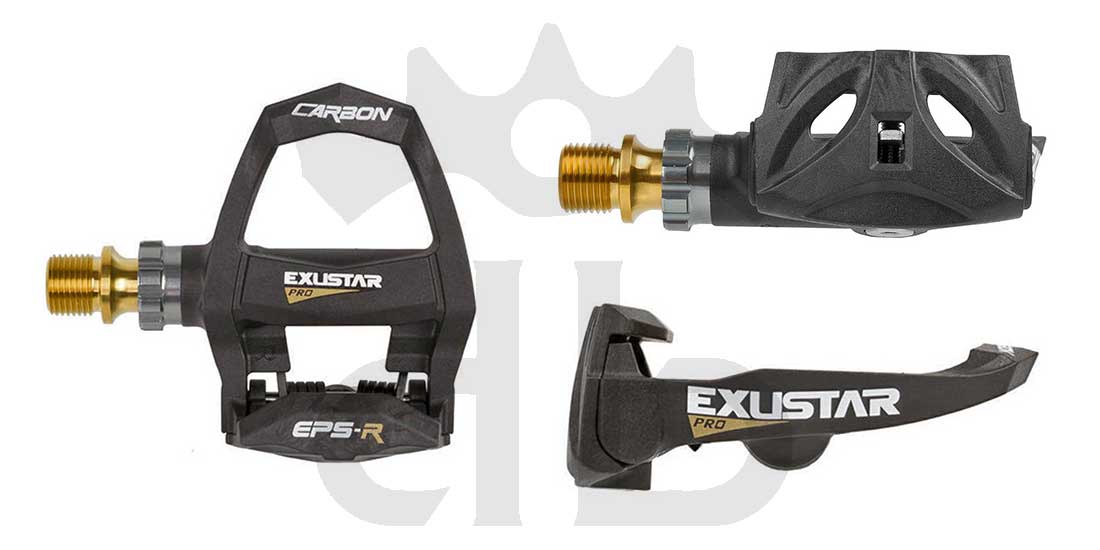 Exustar E-PR200CKTi Pedali Carbon-Titanio Ultraleggeri 186 gr.