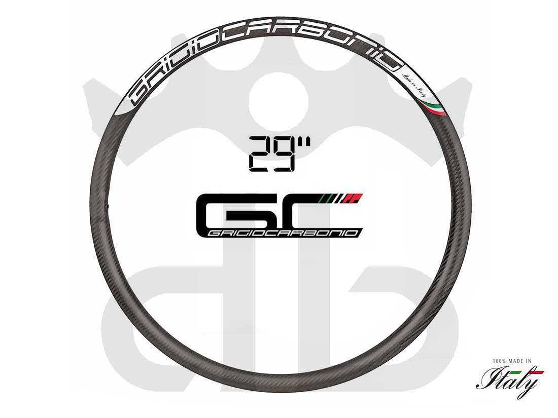 GrigioCarbonio HardWheel  25 T800 3K Carbon 29" Clincher Rim 315 gr.