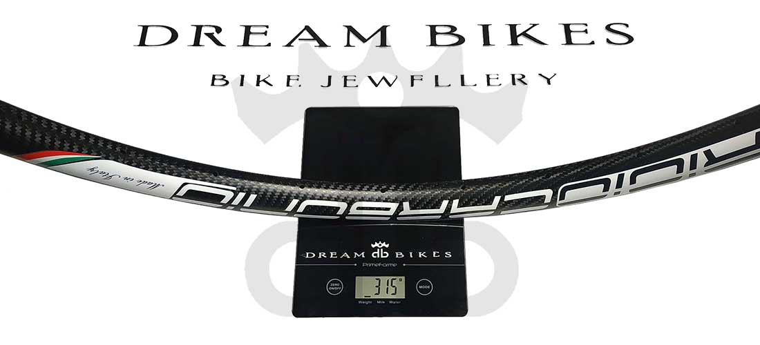 GrigioCarbonio HardWheel  25 T800 3K Carbon 29" Clincher Rim 315 gr.