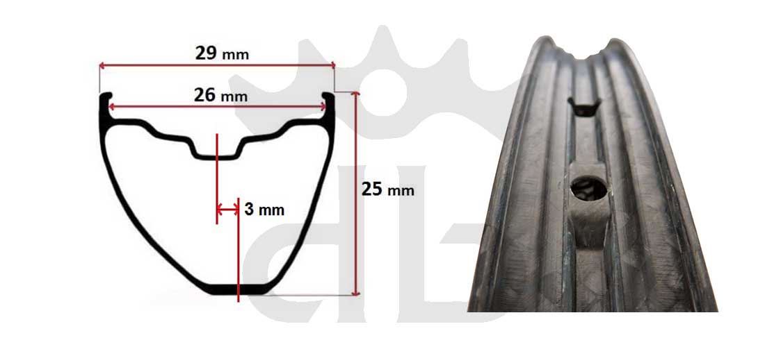 GrigioCarbonio Ruote 29" AS26 T1000 Extralite - 990 gr.