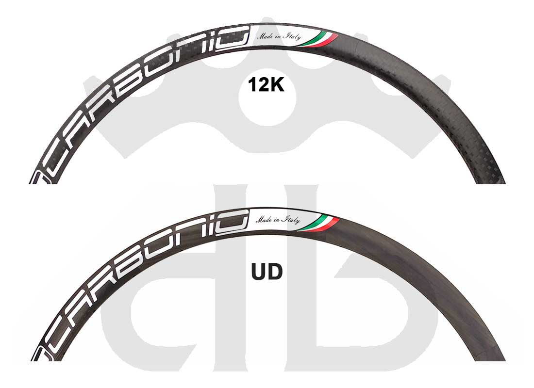 GrigioCarbonio Primato T28 Ruote Disc Tubolare - 820 gr.