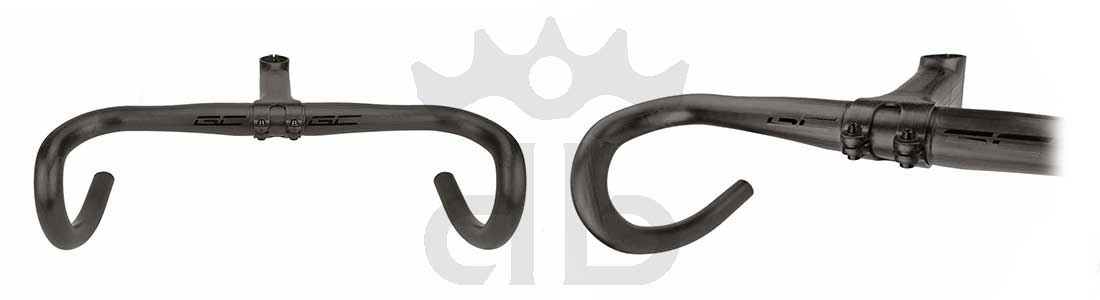 GrigioCarbonio Curva Manubrio Strada T800 Compact da 145 gr.