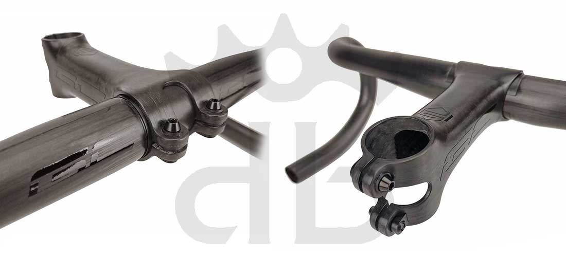 GrigioCarbonio Curva Manubrio Strada T800 Compact da 145 gr.