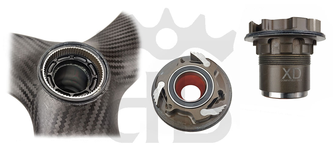 GrigioCarbonio Tricolore XC T800 29" Ruote a Razze Carbon 1250 gr.