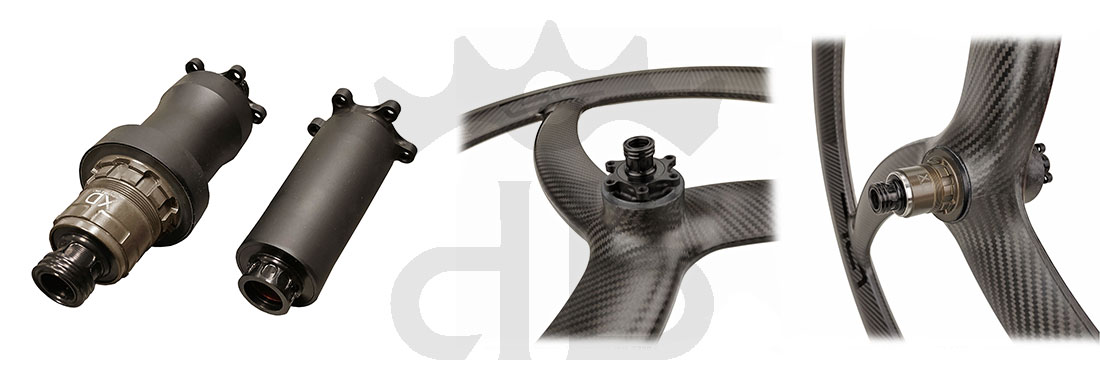 GrigioCarbonio Tricolore XC T800 29" Ruote a Razze Carbon 1250 gr.
