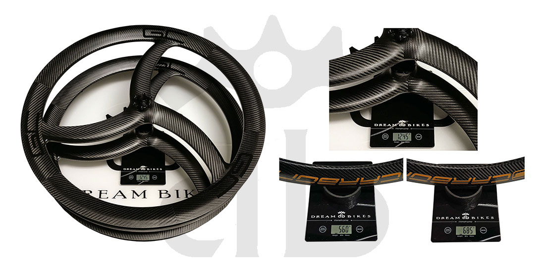 GrigioCarbonio Tricolore XC T800 29" Ruote a Razze Carbon 1250 gr.