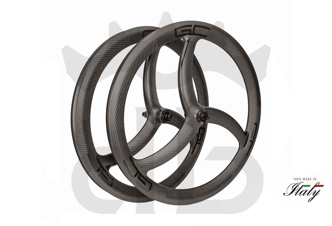 GrigioCarbonio Tricolore XC T800 29" Ruote a Razze Carbon 1250 gr.