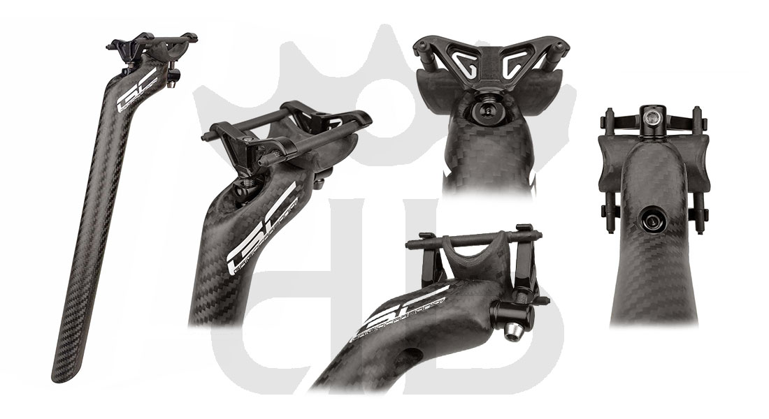 GrigioCarbonio Tube AR25 T800 Ultralight Carbon SetBack Seatpost 25 mm Offset