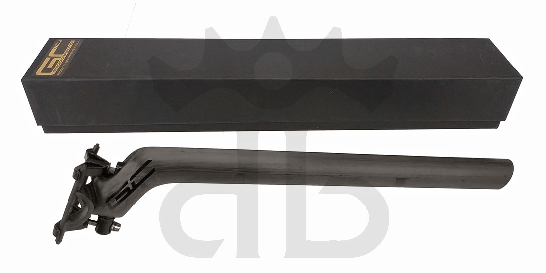 grigiocarbonio vivax flat 6° t800 3k curva manubrio carbonio ultraleggera GrigioCarbonio Tube AR25 T800 Ultralight Carbon SetBack Seatpost 25 mm Offset