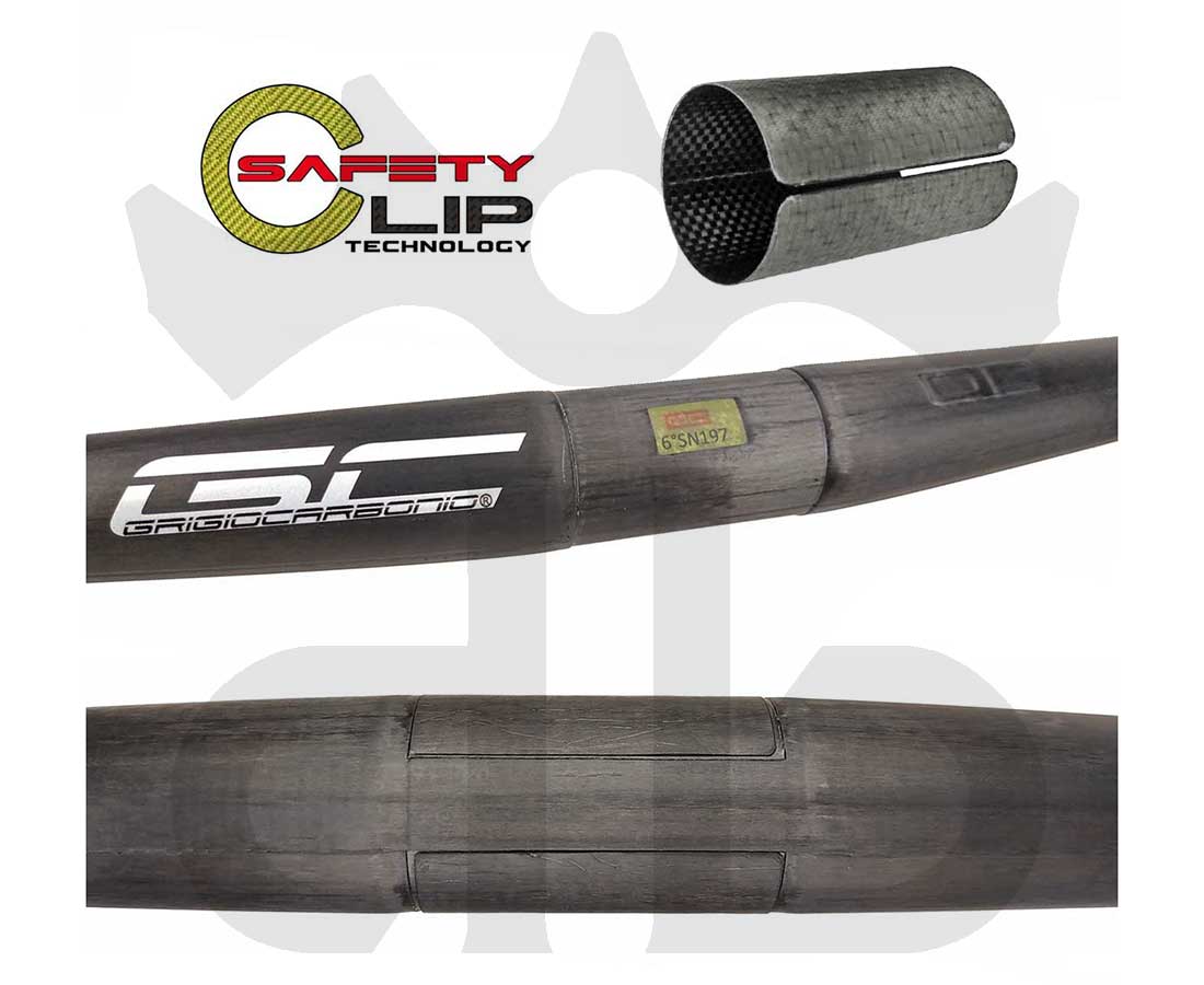 GrigioCarbonio Vivax Flat 9° T800 Curva Manubrio Carbon Ultraleggera 3K o UD