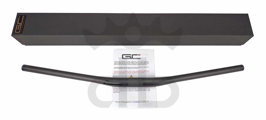 GrigioCarbonio Vivax Flat 9° T800 Curva Manubrio Carbon Ultraleggera 3K o UD