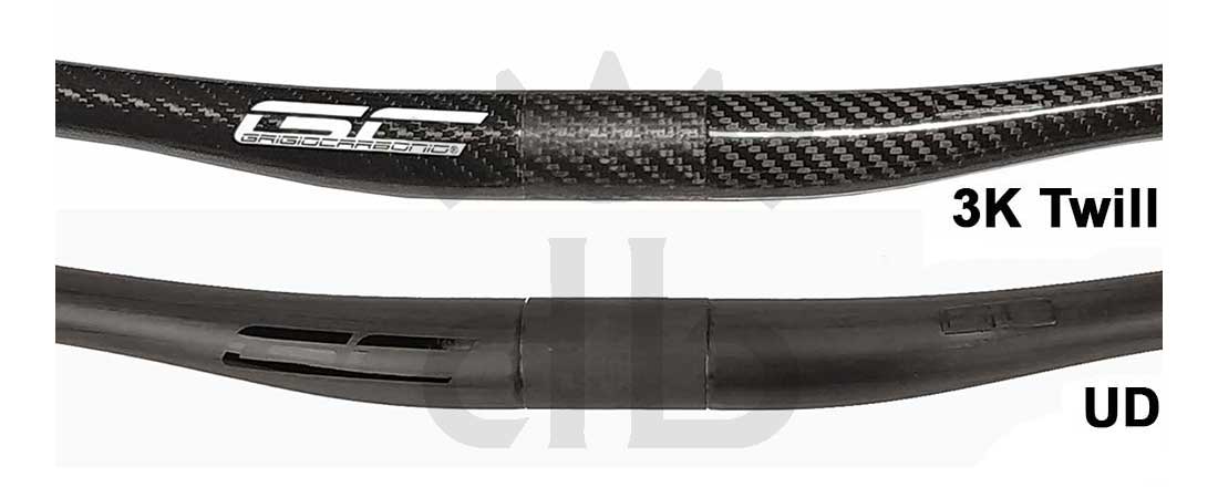 GGrigioCarbonio Vivax Flat 9° T800 Curva Manubrio Carbon Ultraleggera 3K o UD