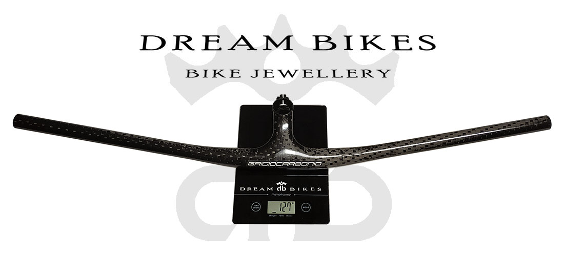 GrigioCarbonio Integrale MTB T1000 Manubrio Carbon Ultraleggero da 119 gr.