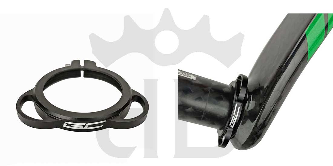 Pedivelle GrigioCarbonio MTB T1000 - BCD 104 mm - 269 gr.