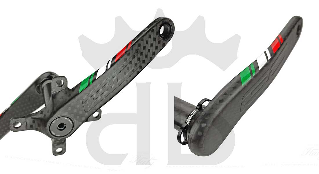 Pedivelle GrigioCarbonio MTB T1000 - BCD 104 mm - 269 gr.