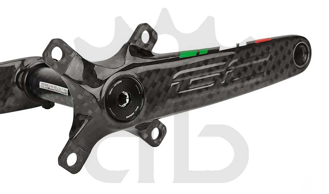 Pedivelle GrigioCarbonio MTB T1000 - BCD 104 mm - 269 gr.