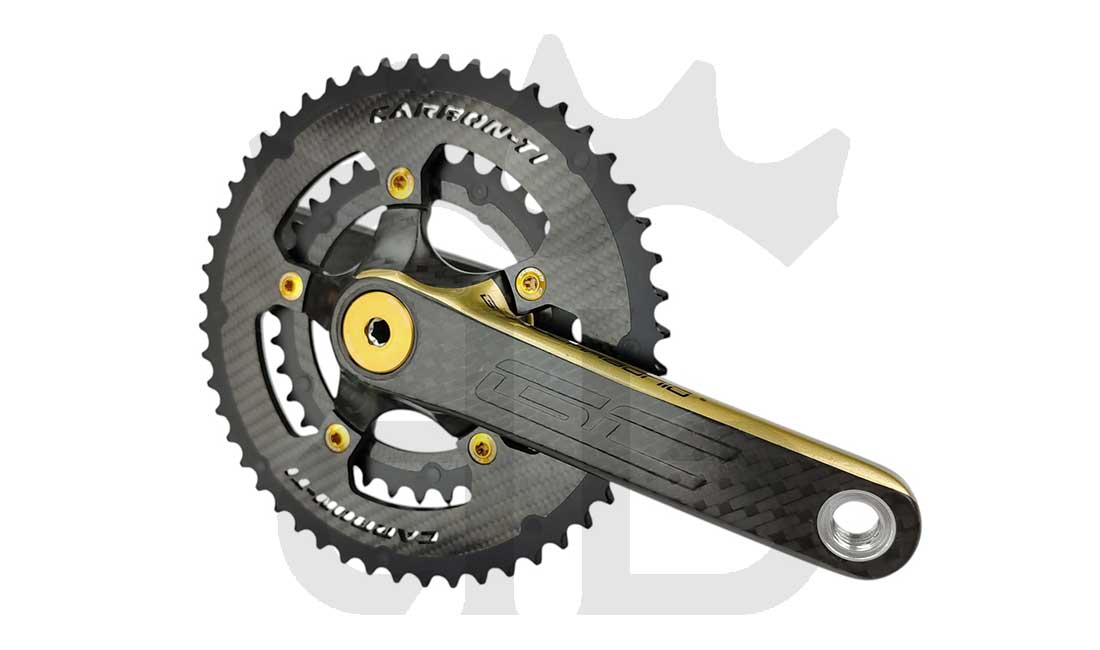 GrigioCarbonio Road T1000 BCD 110 mm Cranks - 5 Arms - 239 gr.