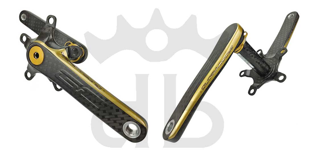 grigiocarbonio vivax flat 6° t800 3k curva manubrio carbonio ultraleggera GrigioCarbonio Road T1000 BCD 110 mm Cranks - 5 Arms - 239 gr.