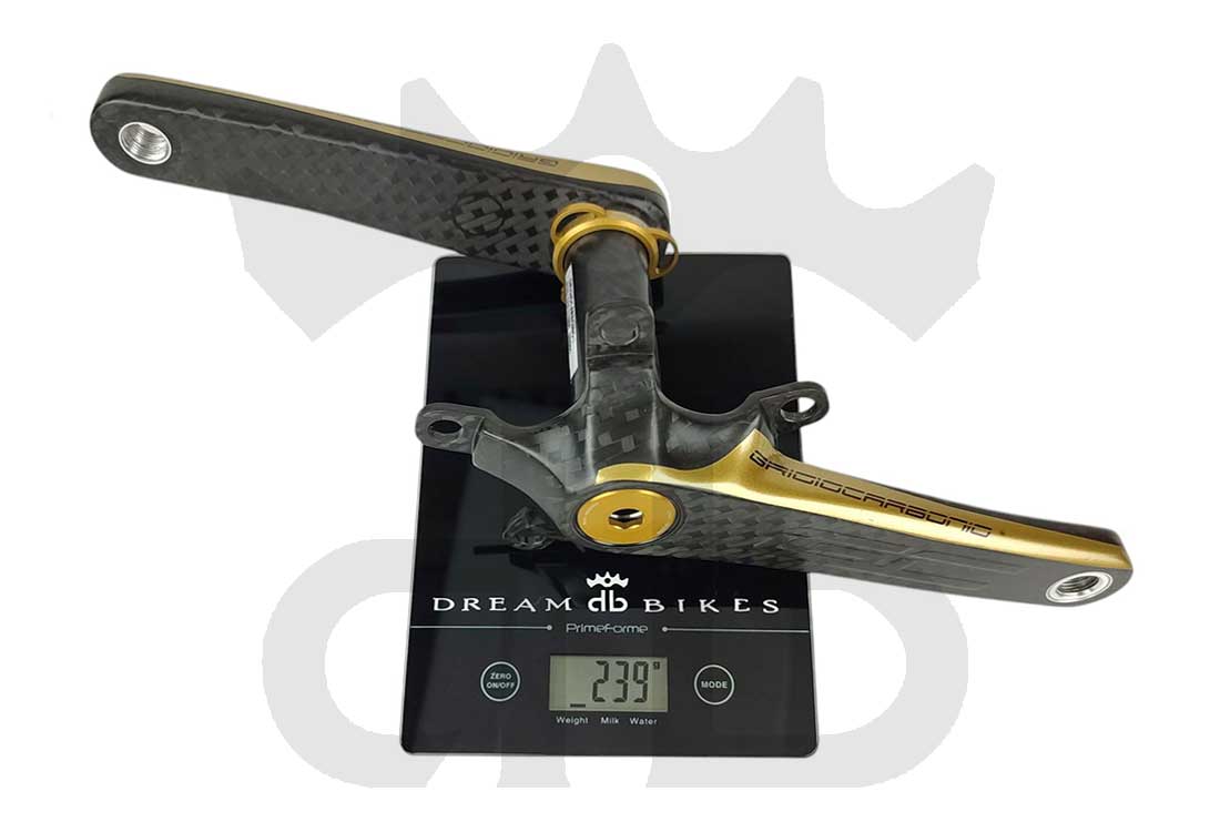 GrigioCarbonio Road T1000 BCD 110 mm Cranks - 5 Arms - 239 gr.