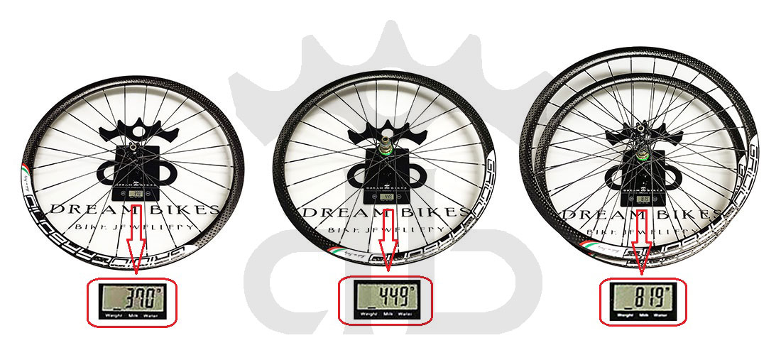 GrigioCarbonio Primato T28 Ruote Disc Tubolare - 820 gr.