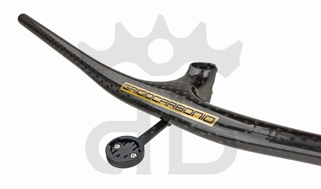 GrigioCarbonio Supporto Computer Per Manubrio Integrale MTB