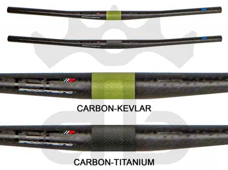 grigiocarbonio vivax flat 6° t1000 12k curva manubrio carbonio ultraleggera